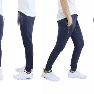 NWT- Agcatton men`s slim fit jogger pants navy S L